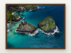 Morro Dois Irmãos IV · Noronha em moldura Imbuia