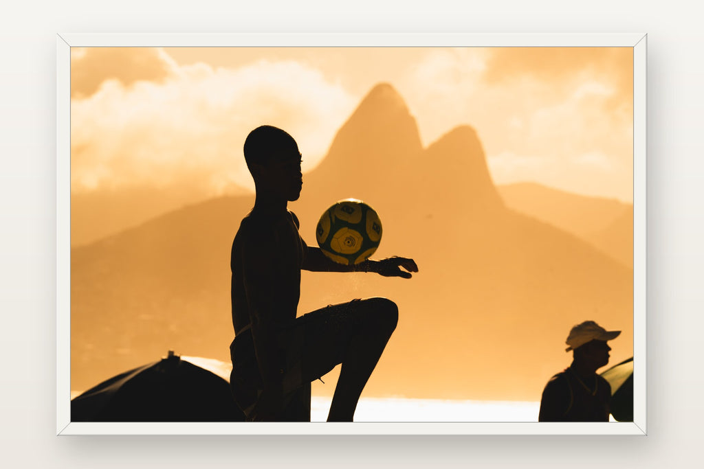 Morro Dois Irmãos VII em moldura branca