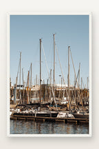 Port Vell IV em moldura branca