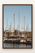 Port Vell IV em moldura Imbuia
