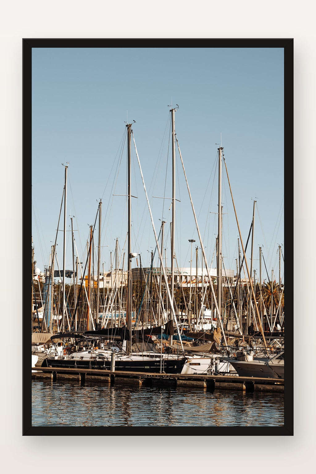 Port Vell IV em moldura preta