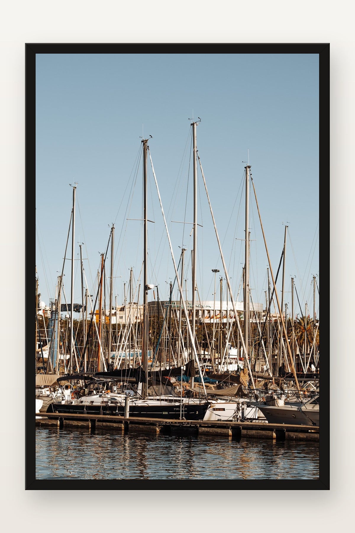 Port Vell IV em moldura preta