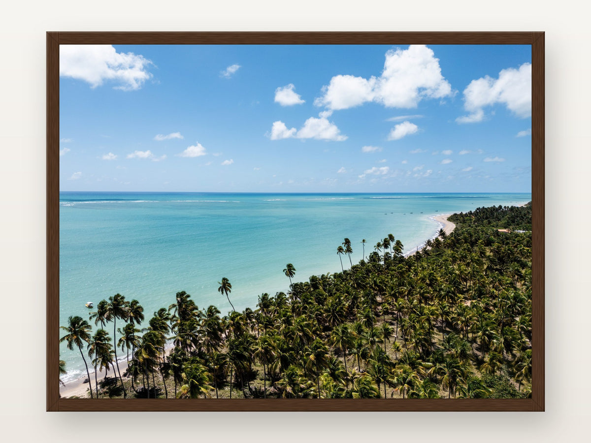 Praia do Patacho em moldura Imbuia