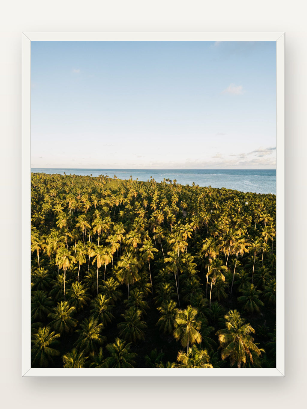 Praia do Toque VI em moldura branca