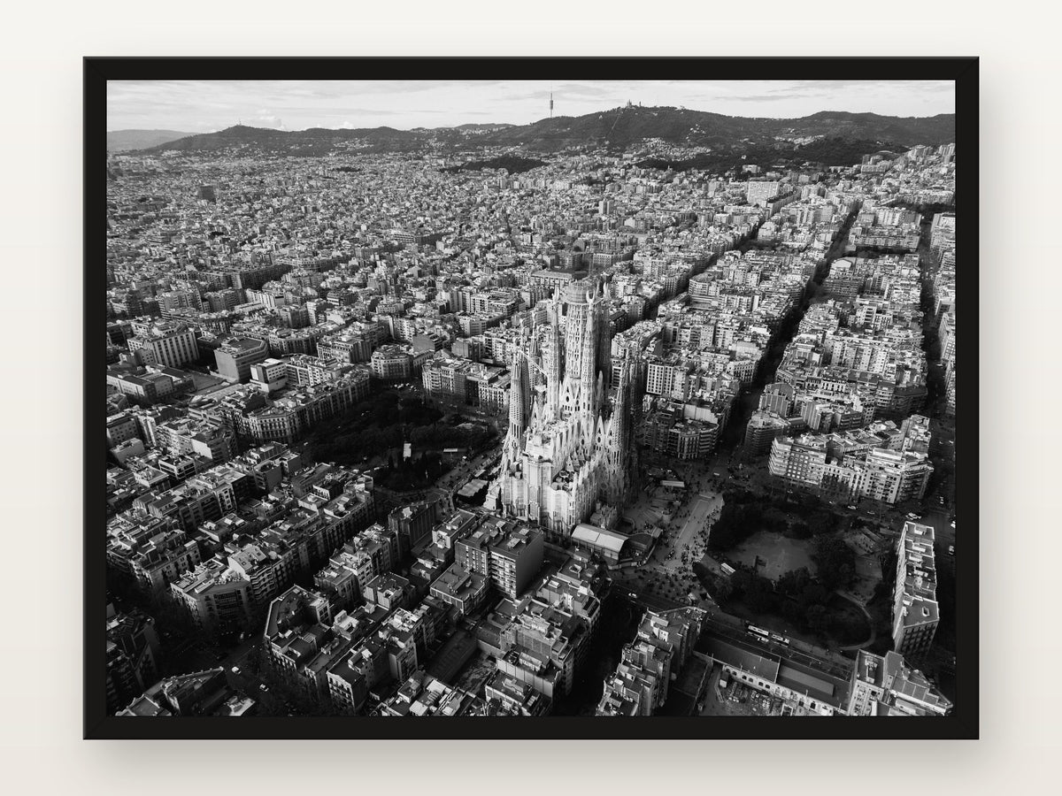 Sagrada Família I em moldura preta
