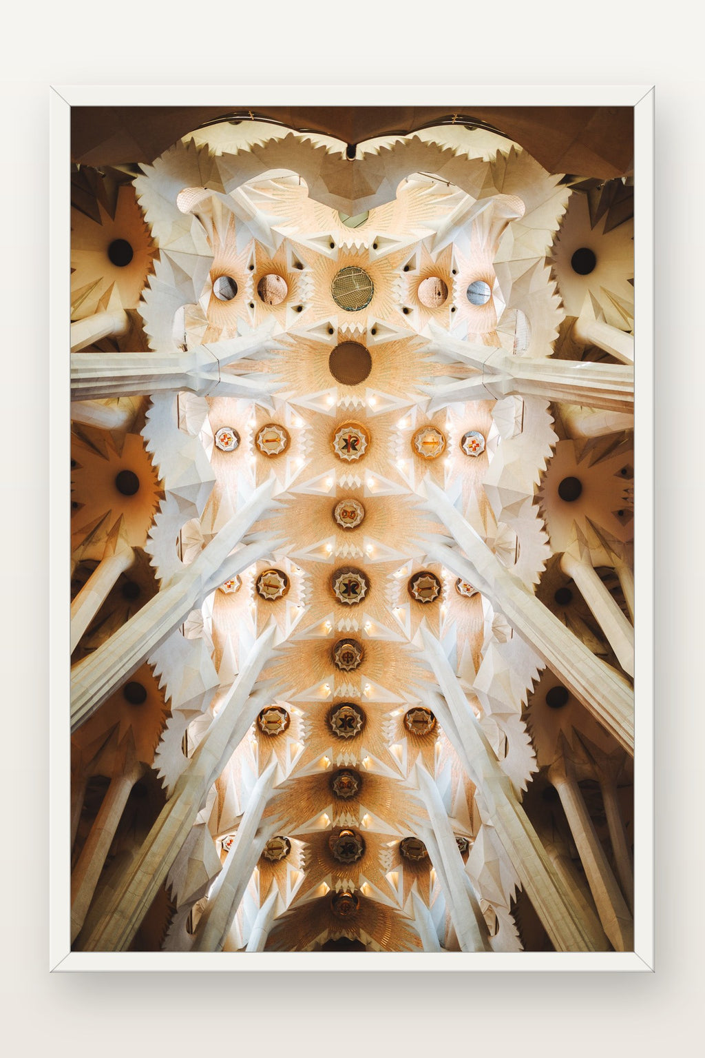 Sagrada Família II em moldura branca