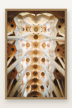 Sagrada Família II em moldura Freijó