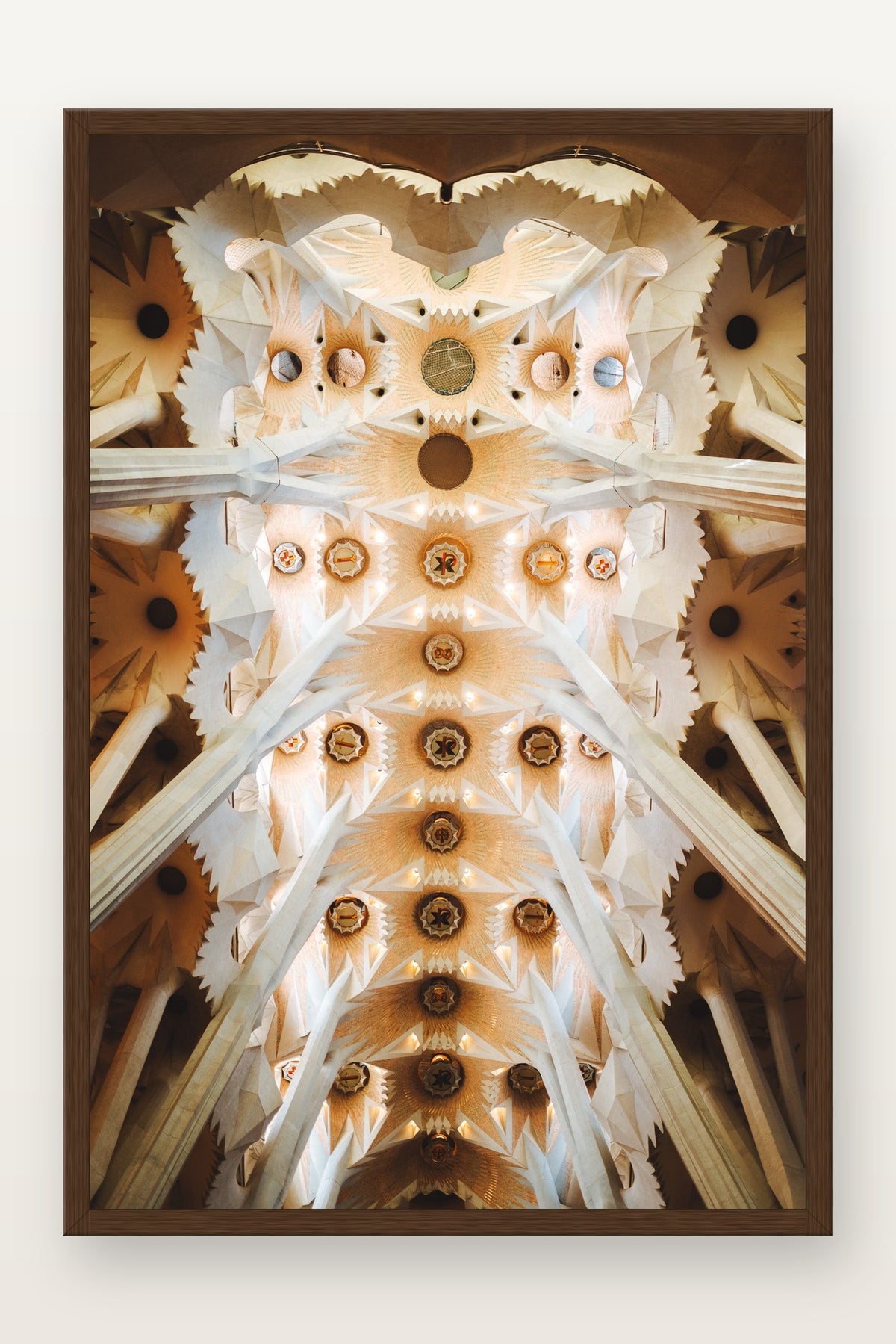Sagrada Família II em moldura Imbuia