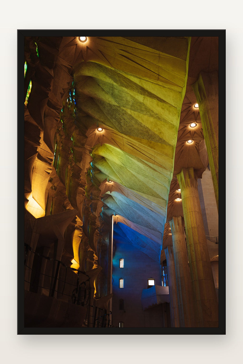 Sagrada Família III em moldura preta