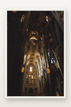 Sagrada Família IV em moldura branca