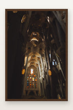 Sagrada Família IV em moldura Imbuia