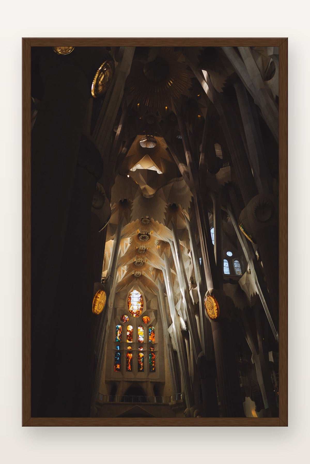 Sagrada Família IV em moldura Imbuia